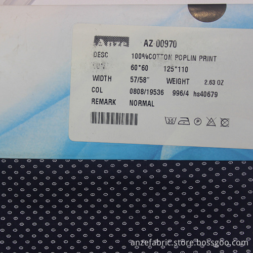 Factory custom poplin fabric 100% cotton printed fabric
